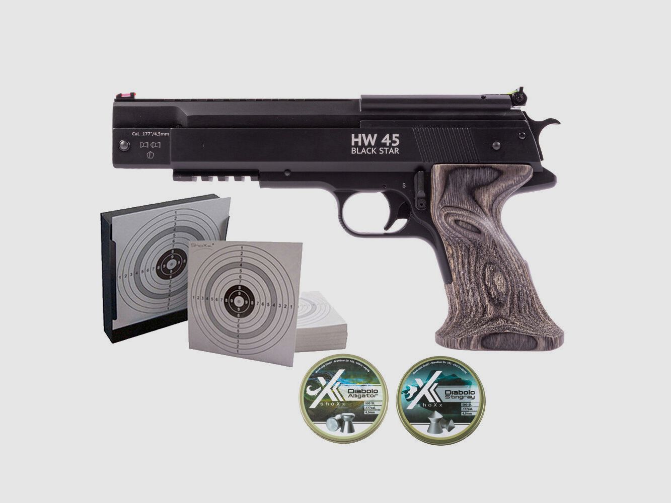 Weihrauch HW 45 Black Star Luftpistole Kal. 4,5mm