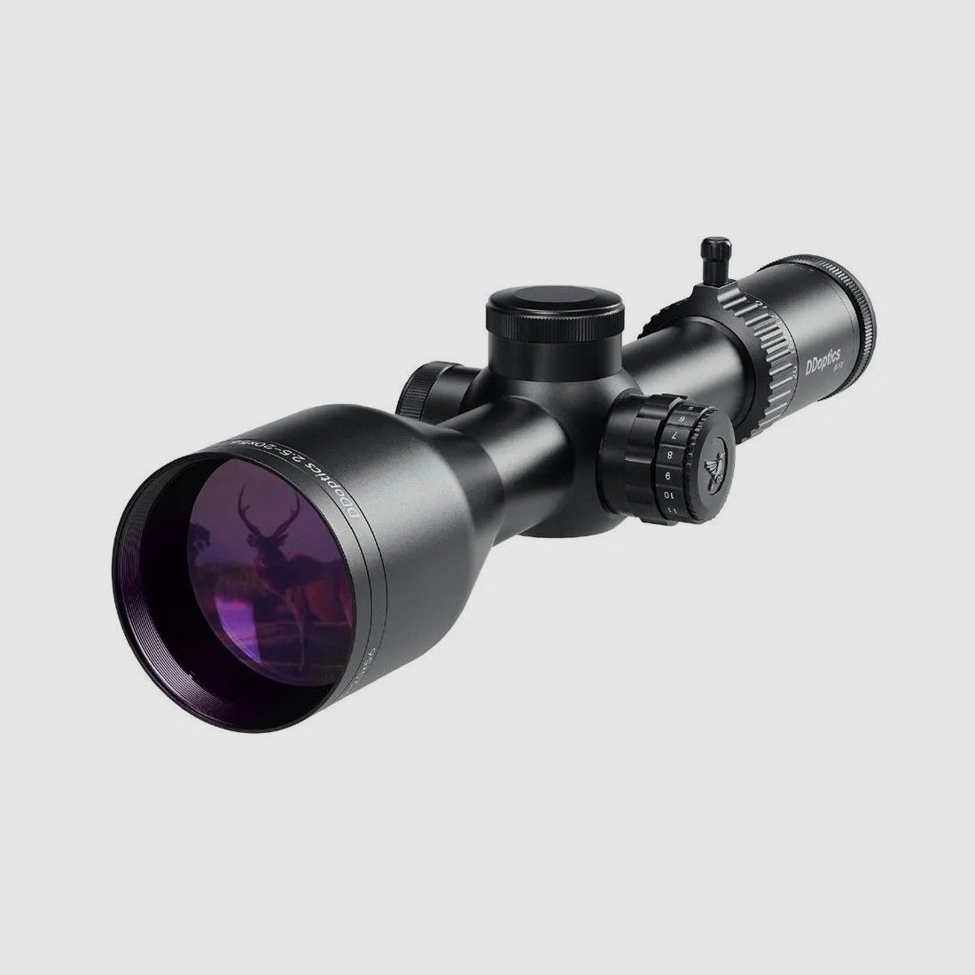 DDoptics Nighteagle V8 2,5-20x56 NFX Supershort Zielfernrohr IFiber Leuchtpunktautomatik