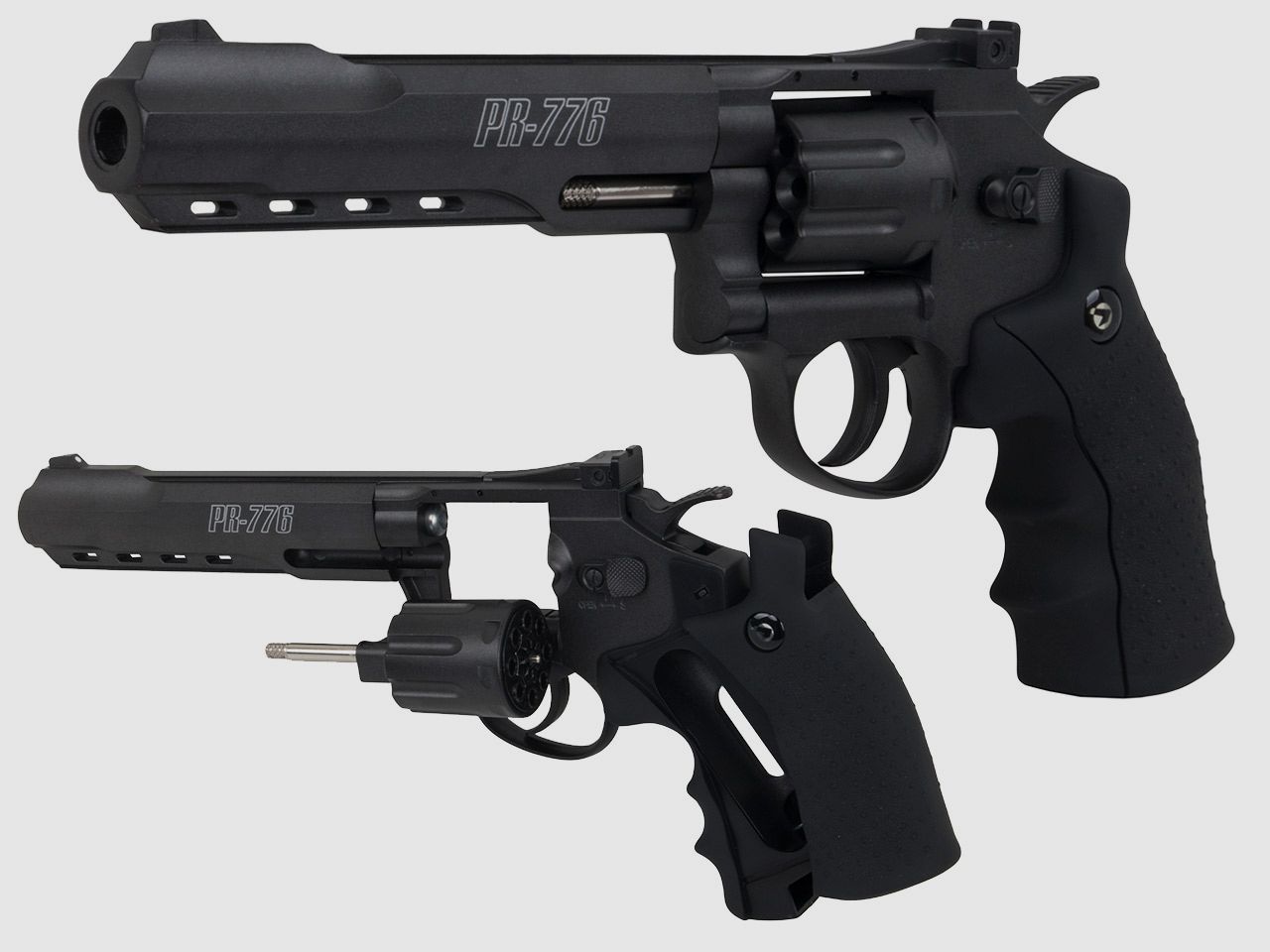 CO2 Revolver Gamo PR-776 Vollmetall Set mit Tasche und ZubehĂ¶r Kaliber 4,5 mm (P18)