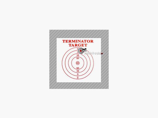 Cible en mousse et tissu Terminator target 30x30cm
