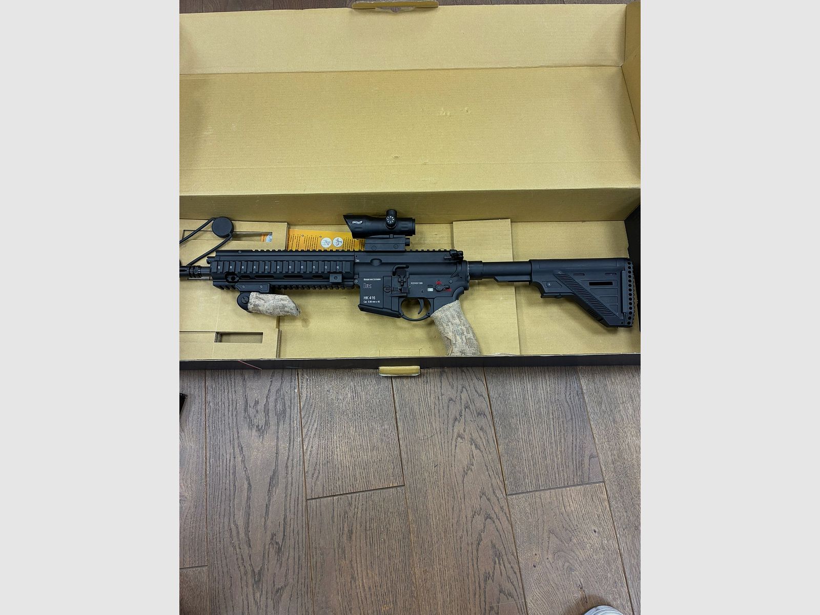 HK Heckler & Koch HK416 A5 BLK 6mm >1.6J 30R No Compromise Softair Assault Rifle