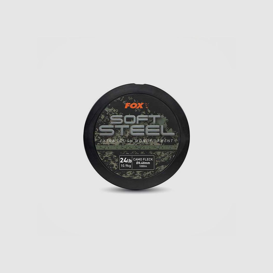 FOX – SOFT STEEL EXTRA TOUGH MONOFILAMENT 24lb 10.9kg CAMO FLECK Ø0.40mm 1000m, image 2 of 5