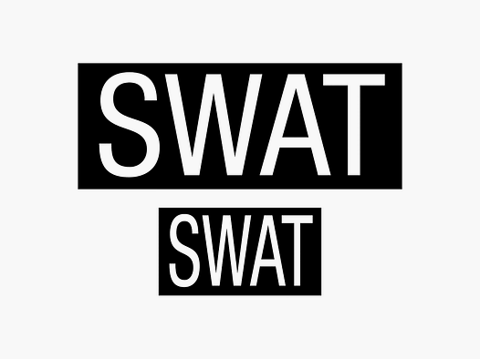 Rothco Patch Swat 2er Set schwarz