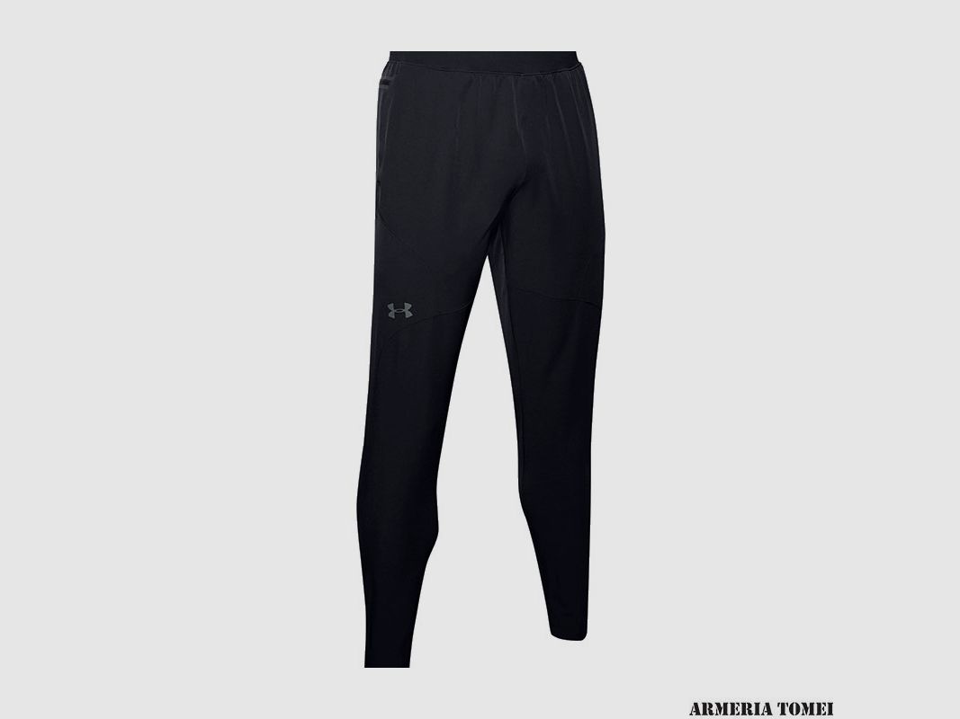 PANTS – UNDER ARMOUR – MEN – UNSTOPPABLE TAPERED PANTS Black / Pitch Gray – 001, image 1 of 6