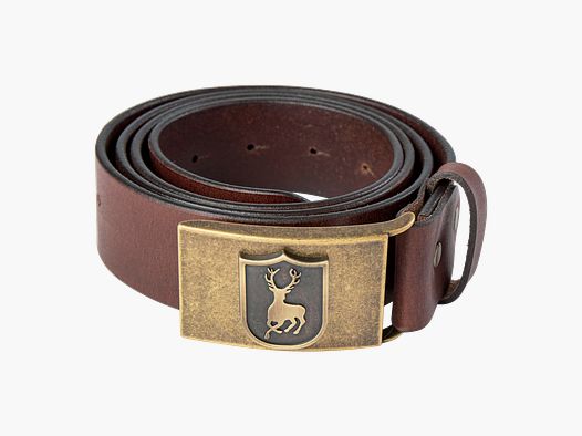 Leder Gürtel - Cognac Brown – Kleidergröße Herren: 115 CM