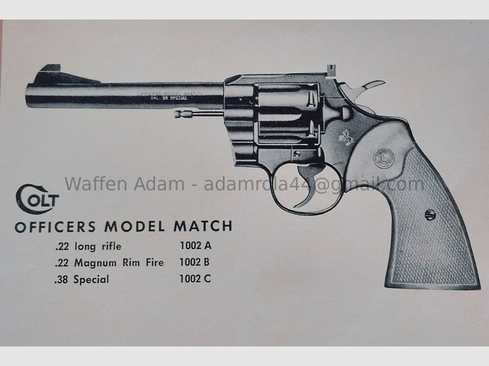 Colt Modelo 1002A - Officer's Match