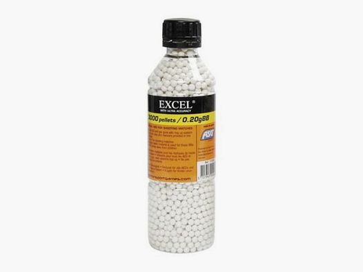 Kulki ASG 0,20g, EXCEL 3000 szt. butelka