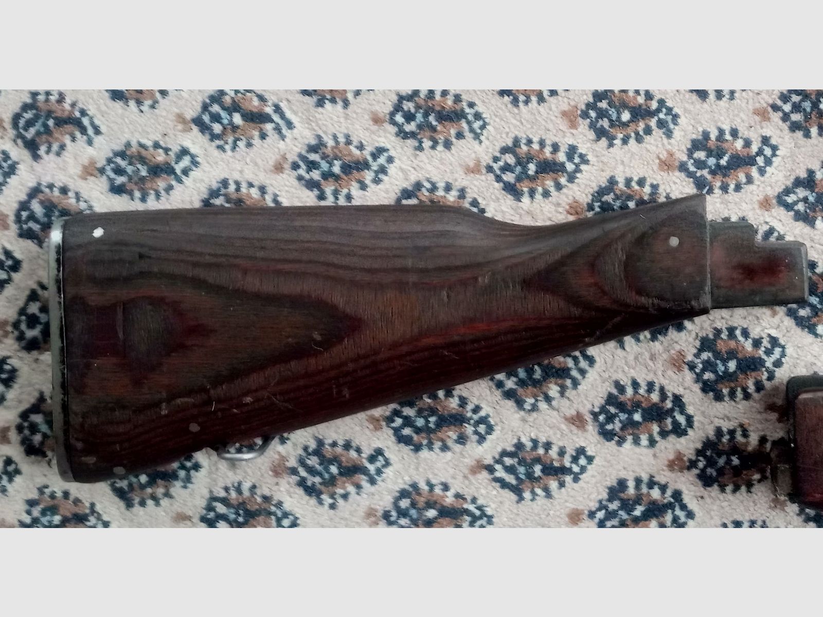 Classic AK fixed stock wood laminate dark brown / can also be fitted into Cybergun GSG Co2 AK47 // AKM & AK74 laminated wood stock