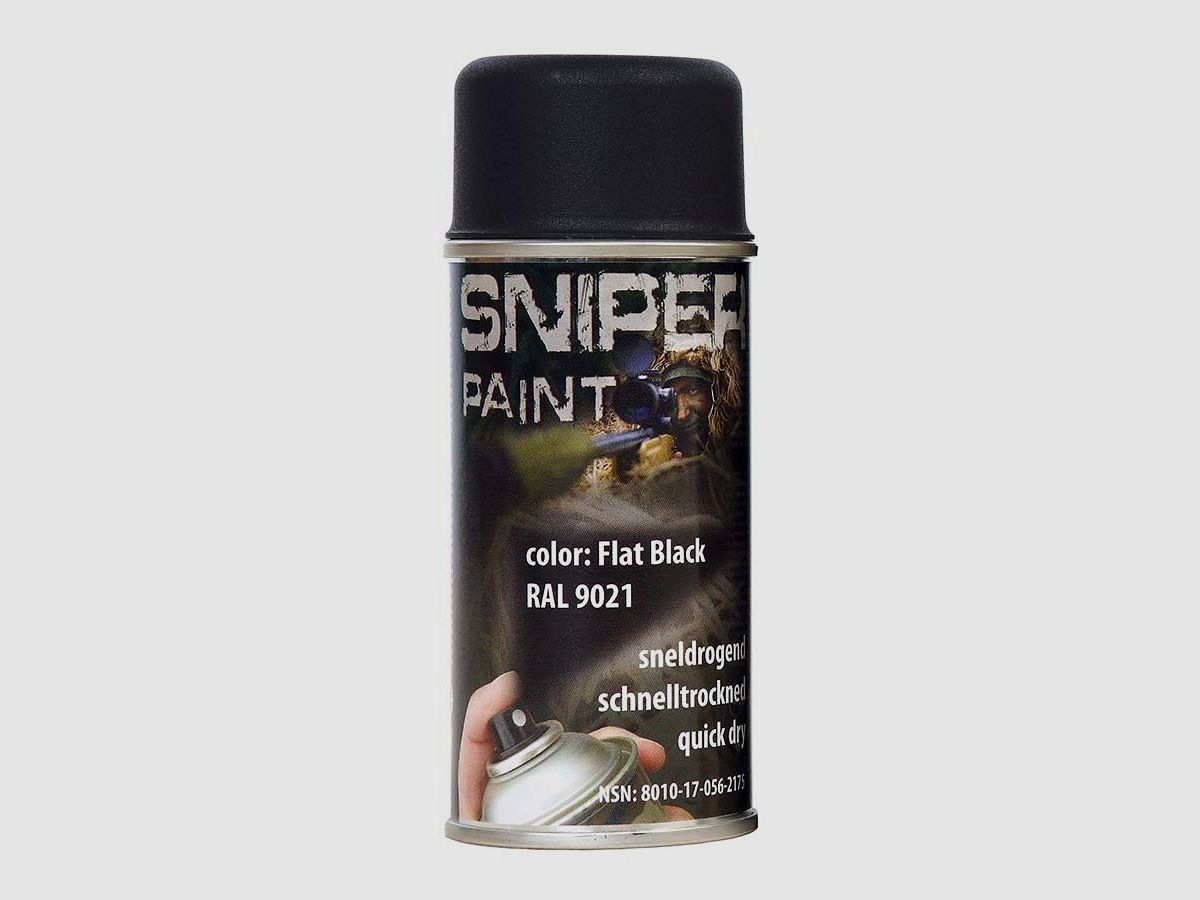 SNIPER PAINT NATO SPRÜHFARBE 150 ml  SCHWARZ RAL9021