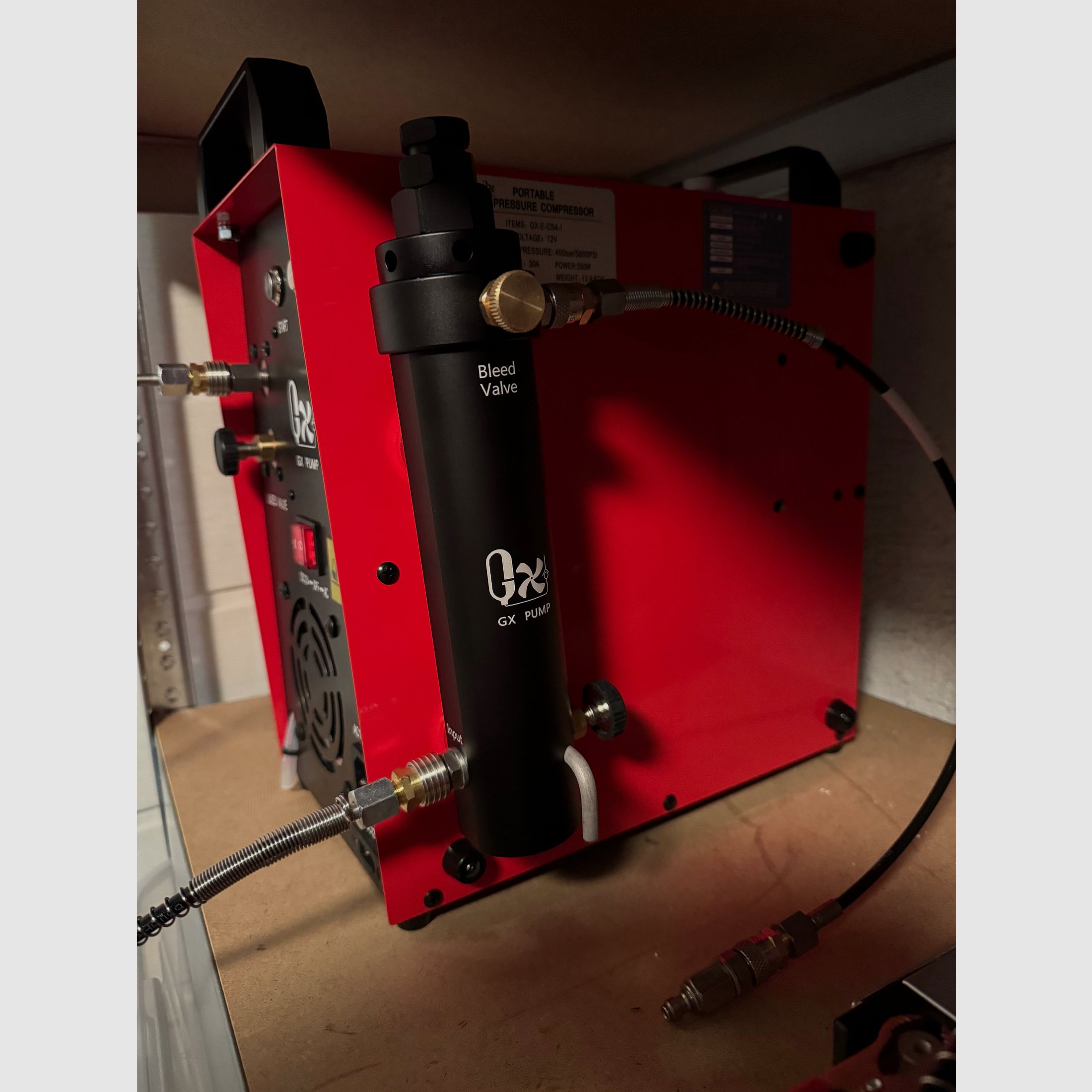 GX PUMP GX-E-CS4-I Tragbarer PCP kompressor 400 bar 5800 psi