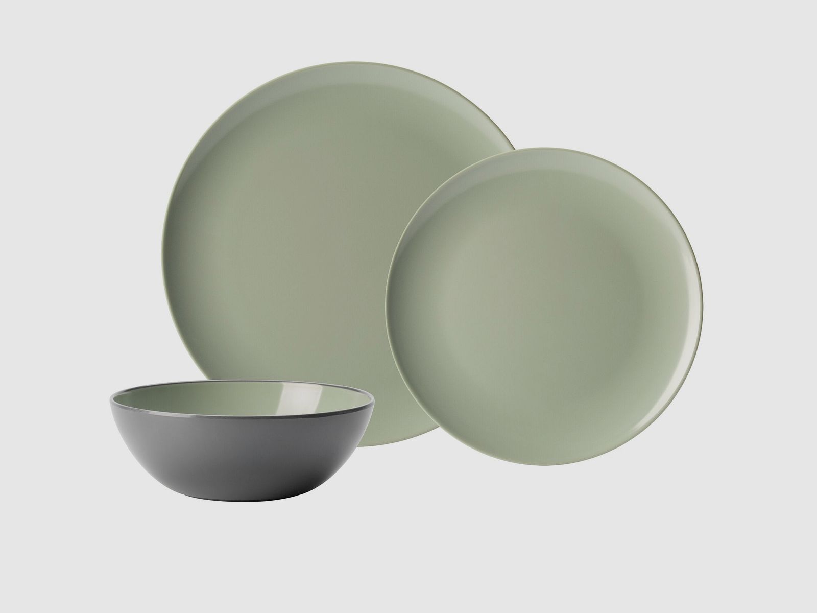 Set di Piatti Vivid Line, Grigio Chiaro, immagine 16 di 17