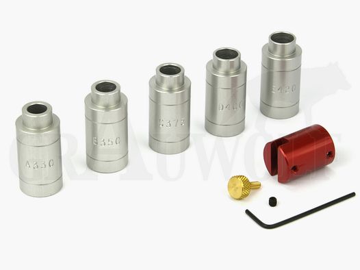 Hornady Verschlussabstandslehre Set mit 5 Einsätzen