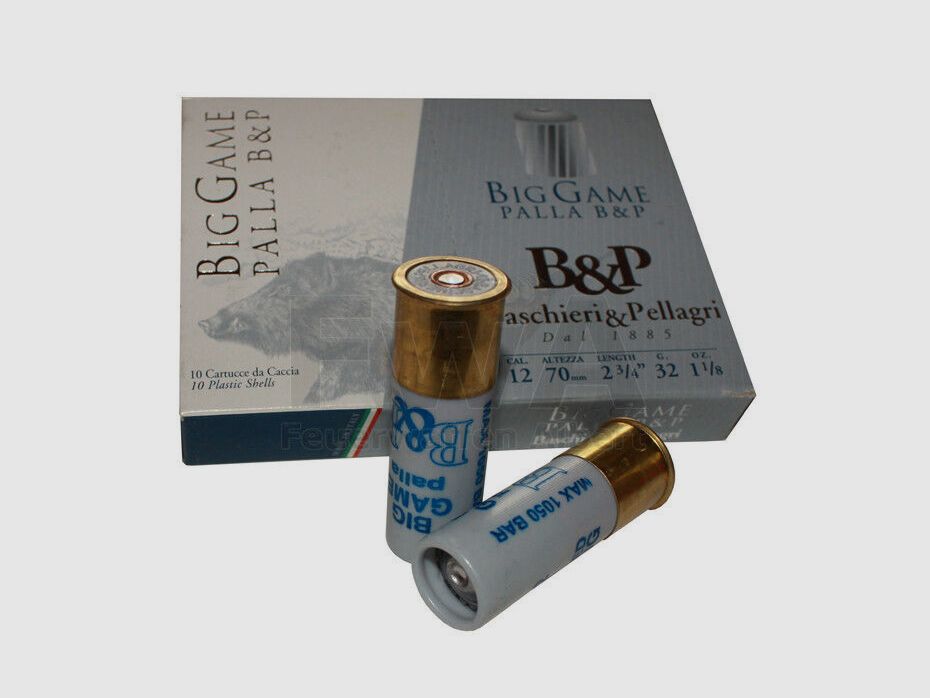 12/70 Flintenlaufpatrone Big Game Palla - Baschieri & Pellagri