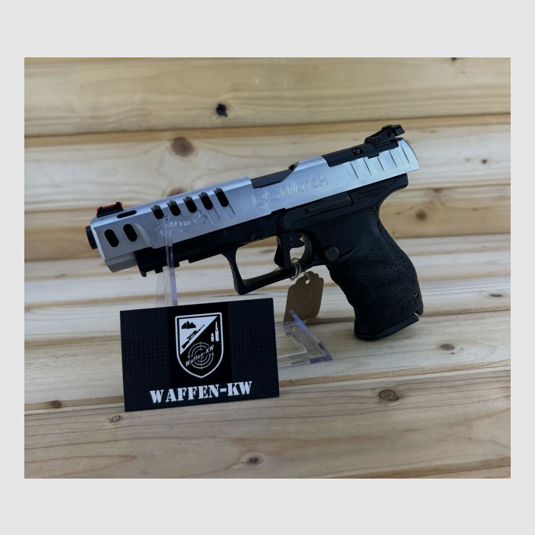 Demonstration weapon Walther semi-automatic pistol Q5 Match 9x19 INT. 15R in black s 9mmLuger