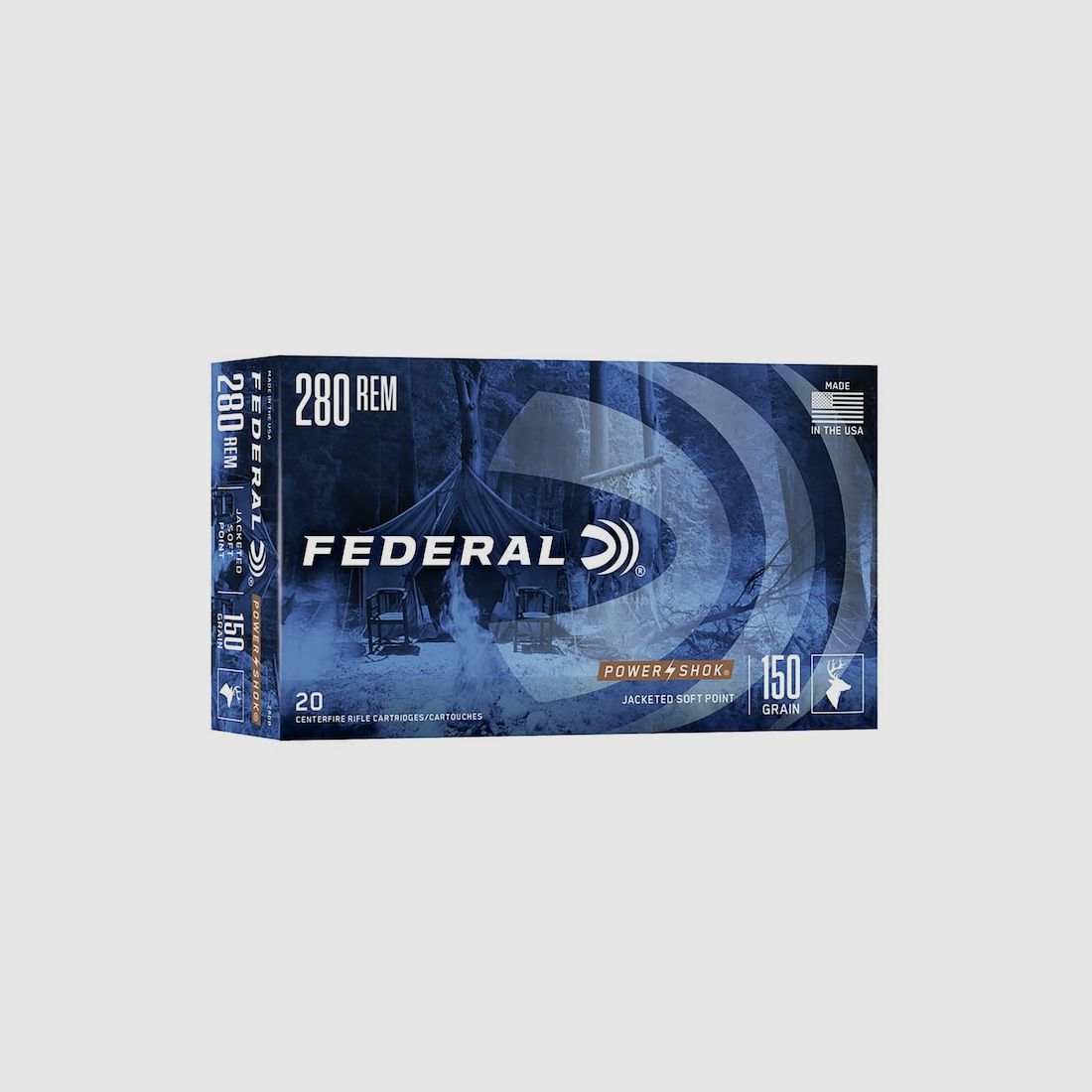 Federal Power-Shok .280 Rem. 150GR JSP 20 Patronen