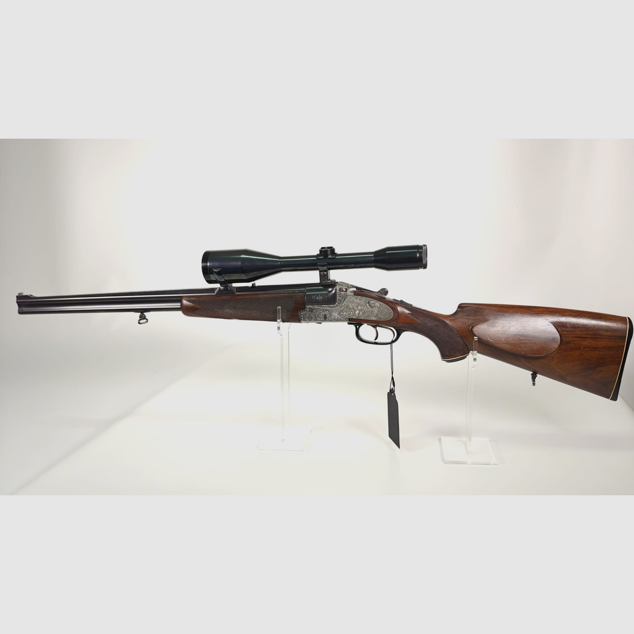Friedrich Wilhelm Heym Mod. 22 SS side-lock double rifle 7x65R with Zeiss Diasta