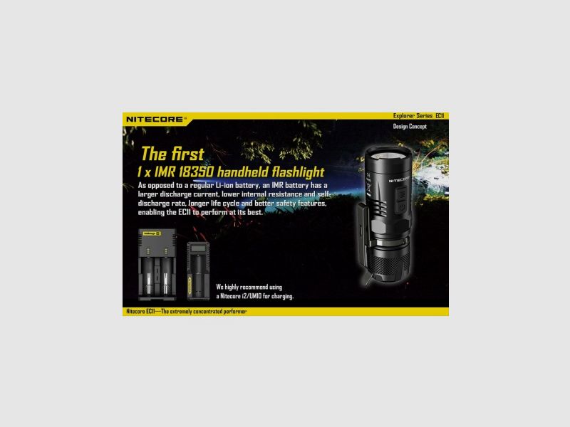 Nitecore LED-zaklamp EC11 900 lumen, afbeelding 6 van 20