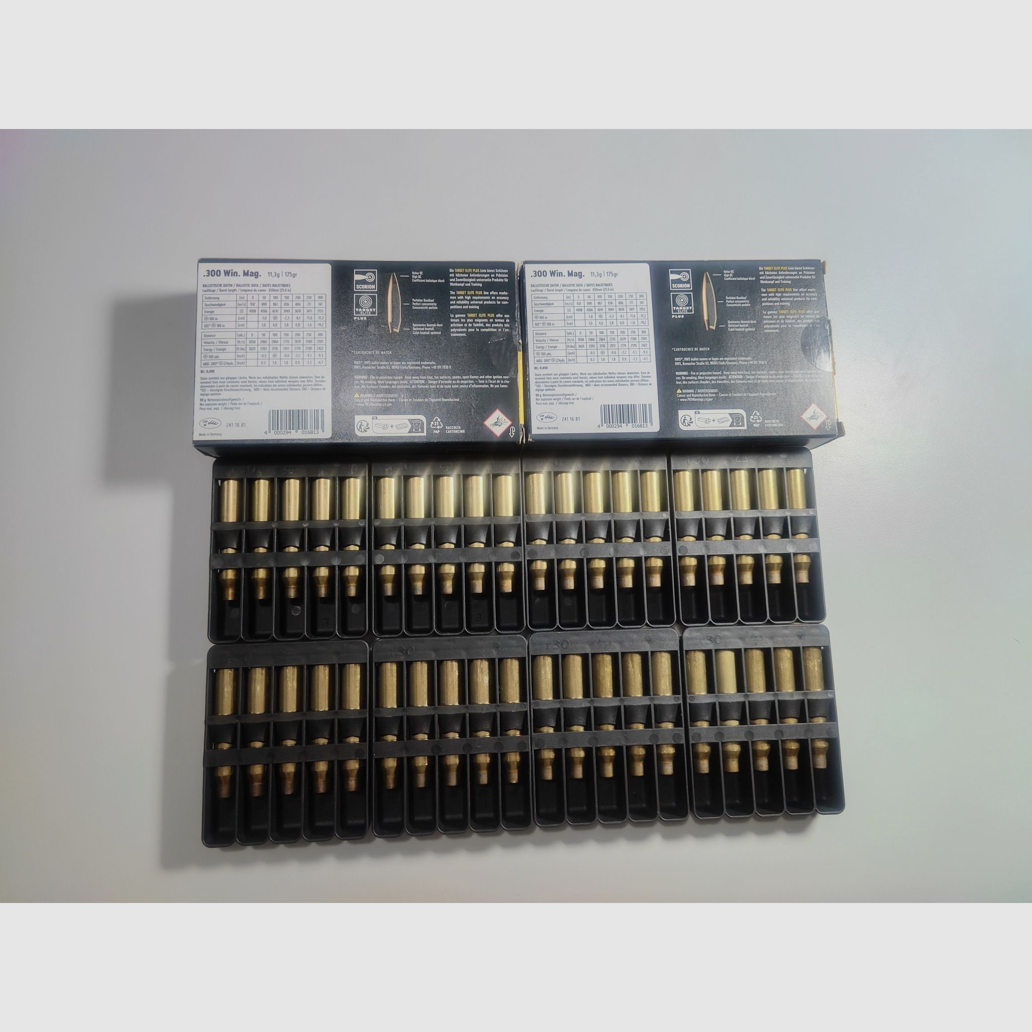 .300 Win. Mag. 300 Win Mag Winchester Magnum Hülsen von RWS