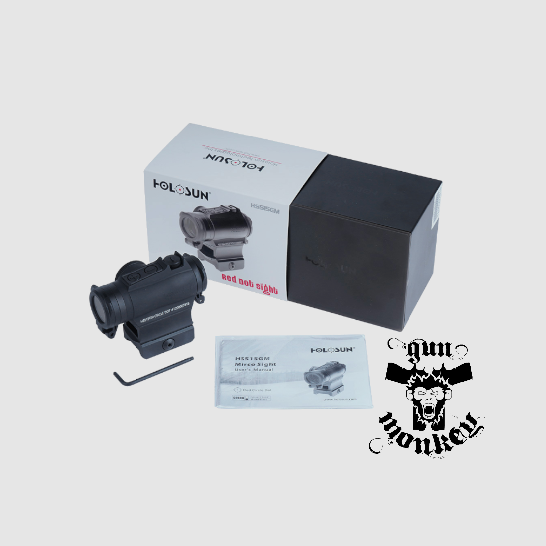 Kolimator Holosun HS515GM Dot & Circle Multi Reticle - Killflash, zdjęcie 7 z 7