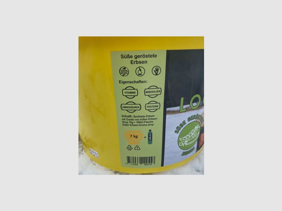Wildlutscher Last Dinner 7 kg süße Erbsen mit Erbsensirup