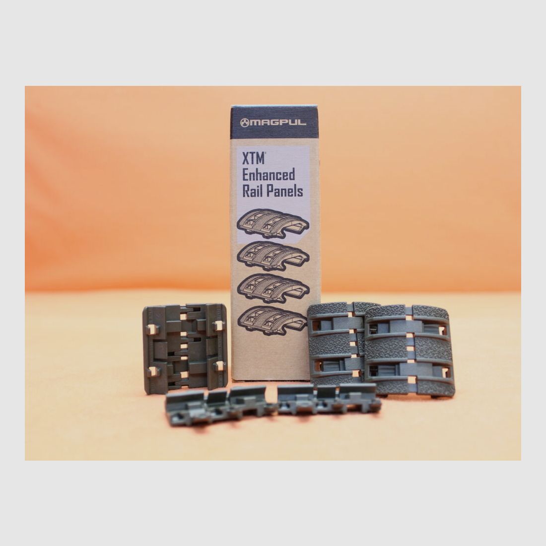 Panneaux de rail améliorés Magpul XTM (MAG510-ODG) en polymère O.D. vert (VE 4 panneaux)