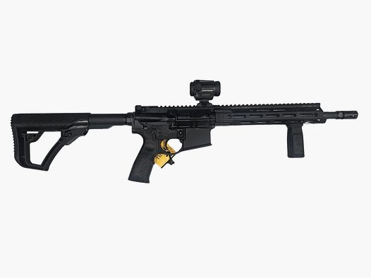 Promocja Weekendowa Karabinek samopowtarzalny DDM4 SBR V7C kal. 5.56x45mm / .223Rem z lufą 12.5" + Holosun - Celownik Kolimatorowy z Panelem Solarnym