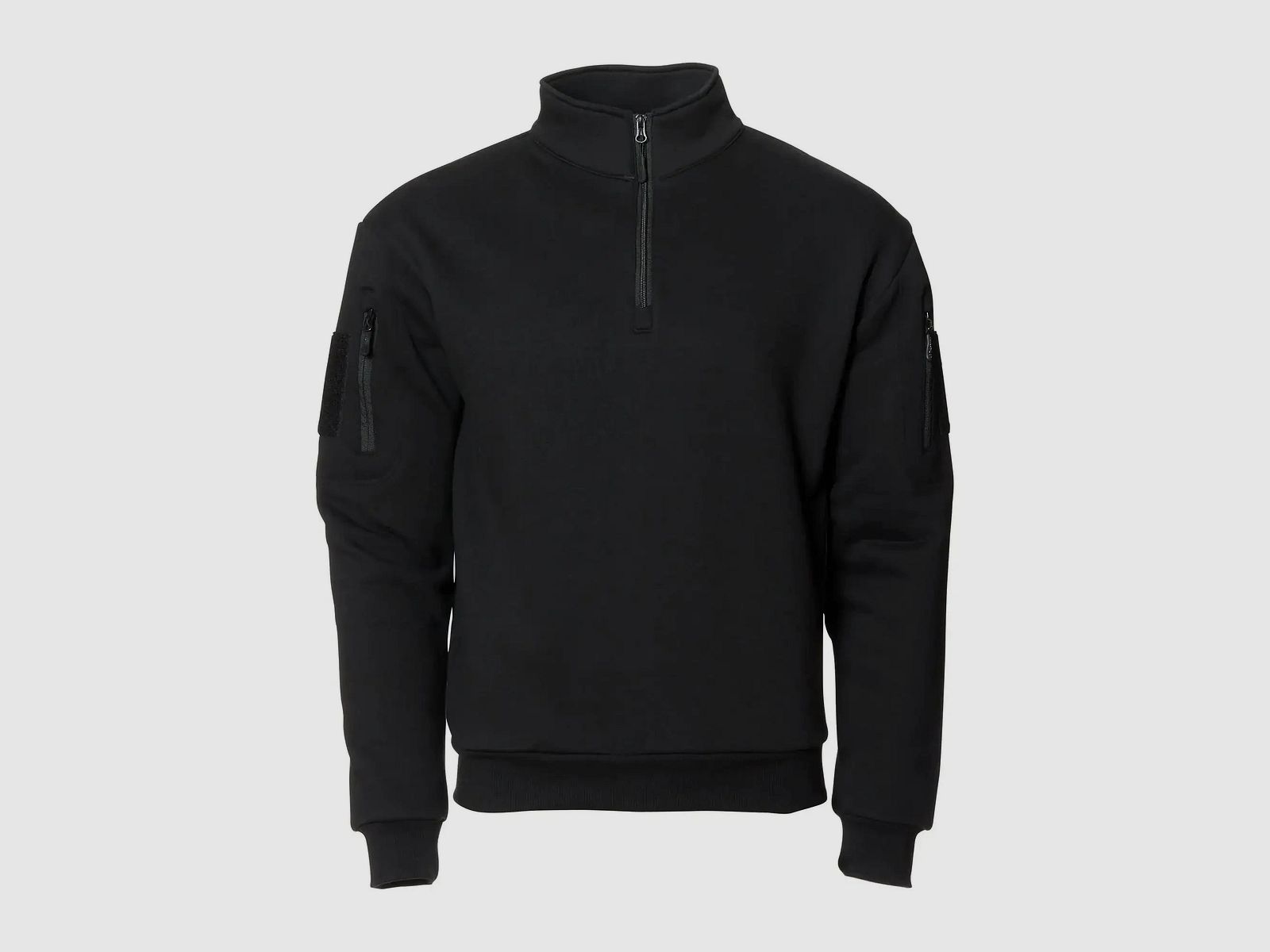 Sudadera táctica Mil-Tec con cremallera - Negra / S Hombre