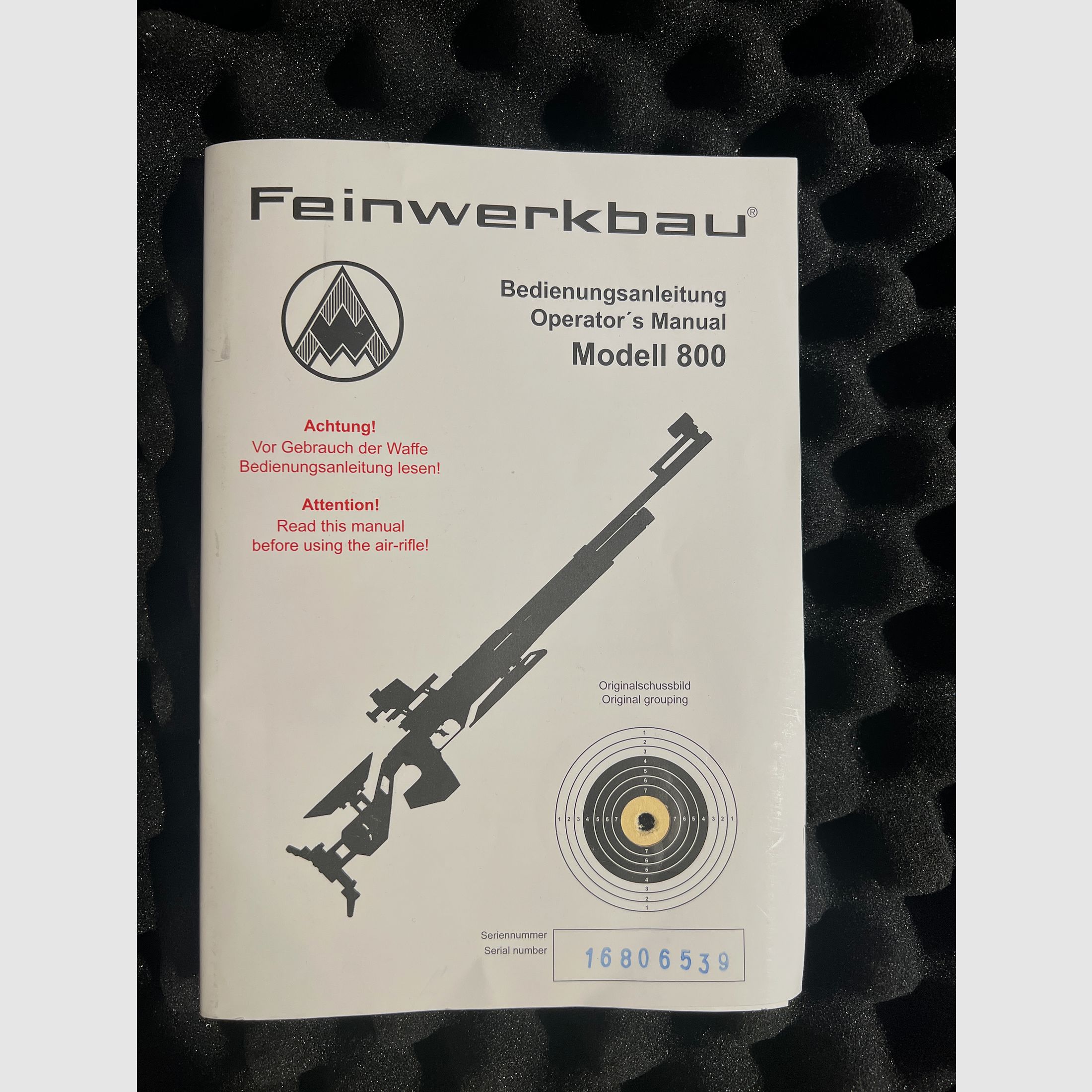 Complete package Feinwerkbau 800 Alu + Gehmann 6-color filter + TEC-HRO tripod 2.0