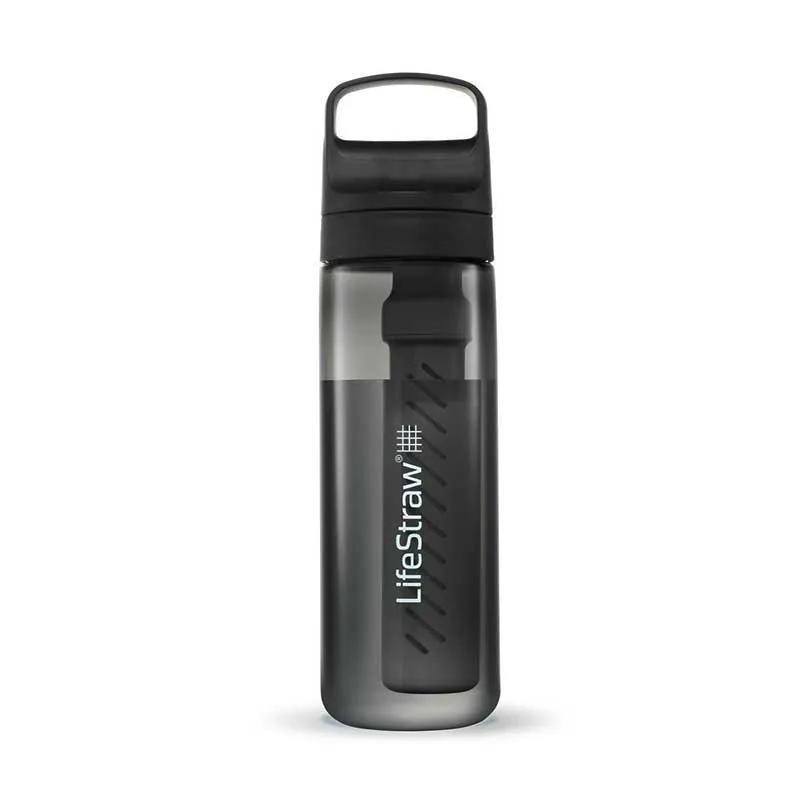 Tritan water bottle with water filter LifeStraw Go 2.0 / 0.65L – black