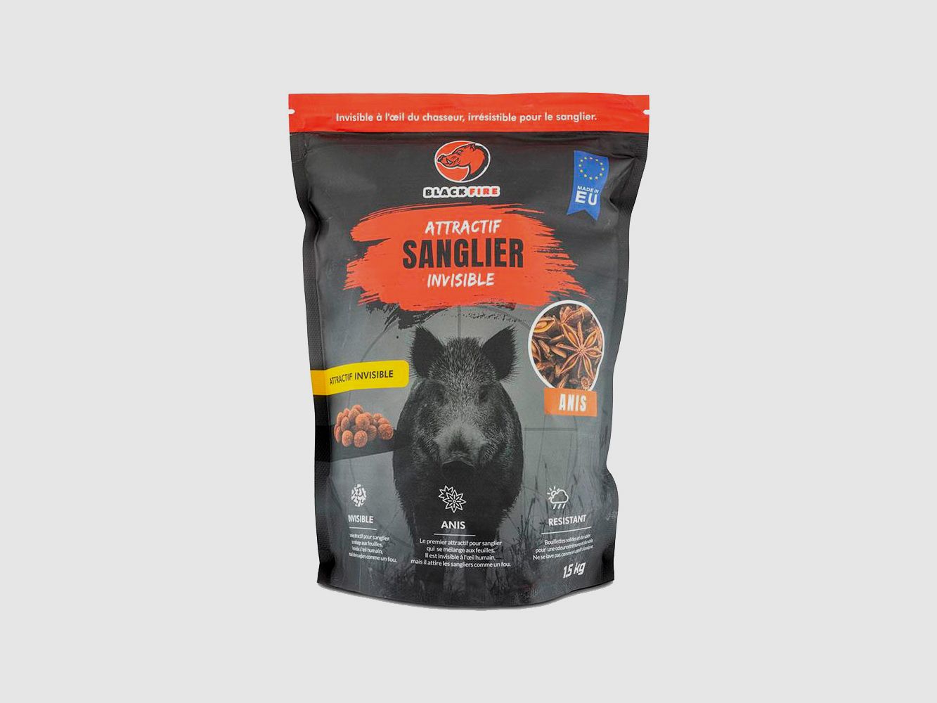 Bolsa de aroma 1,5 kg Invisible Black Fire – Aromas: Chocolate, imagen 1 de 5