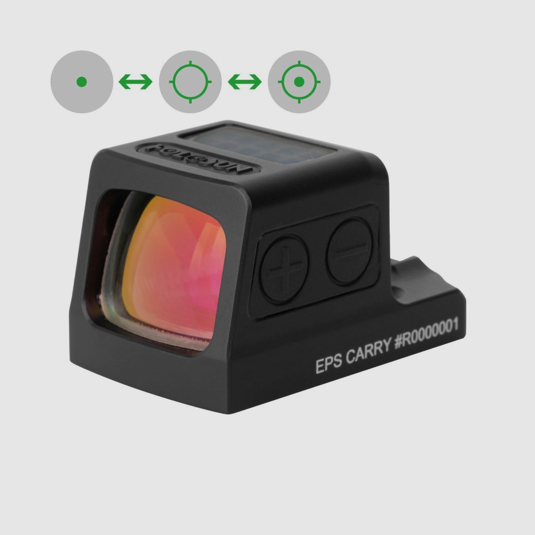 Holosun Reflexvisier EPS-CARRY-GR-MRS mit grünem Wechselabsehen: 2MOA Dot, 32MOA Circledot & 32MOA Circle, Bild 1 von 9