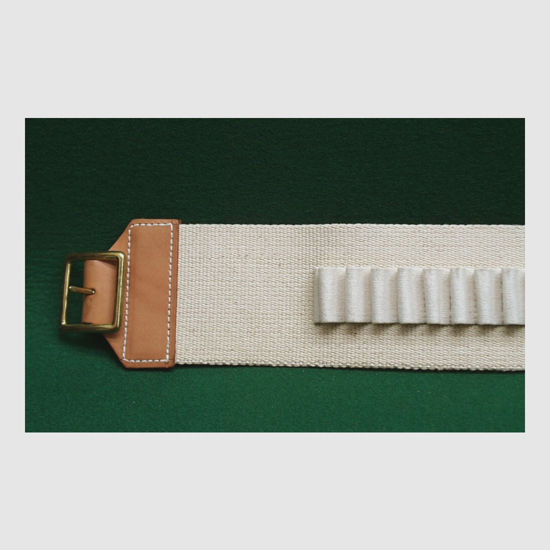 C.Sharps Arms cartridge belt, linen