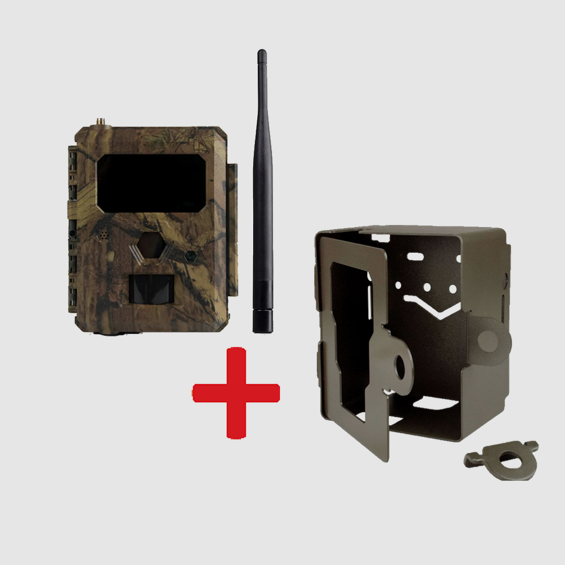 ICU CLOM Easy Cam Cámara de Caza Inalámbrica + Juego de Caja de Metal