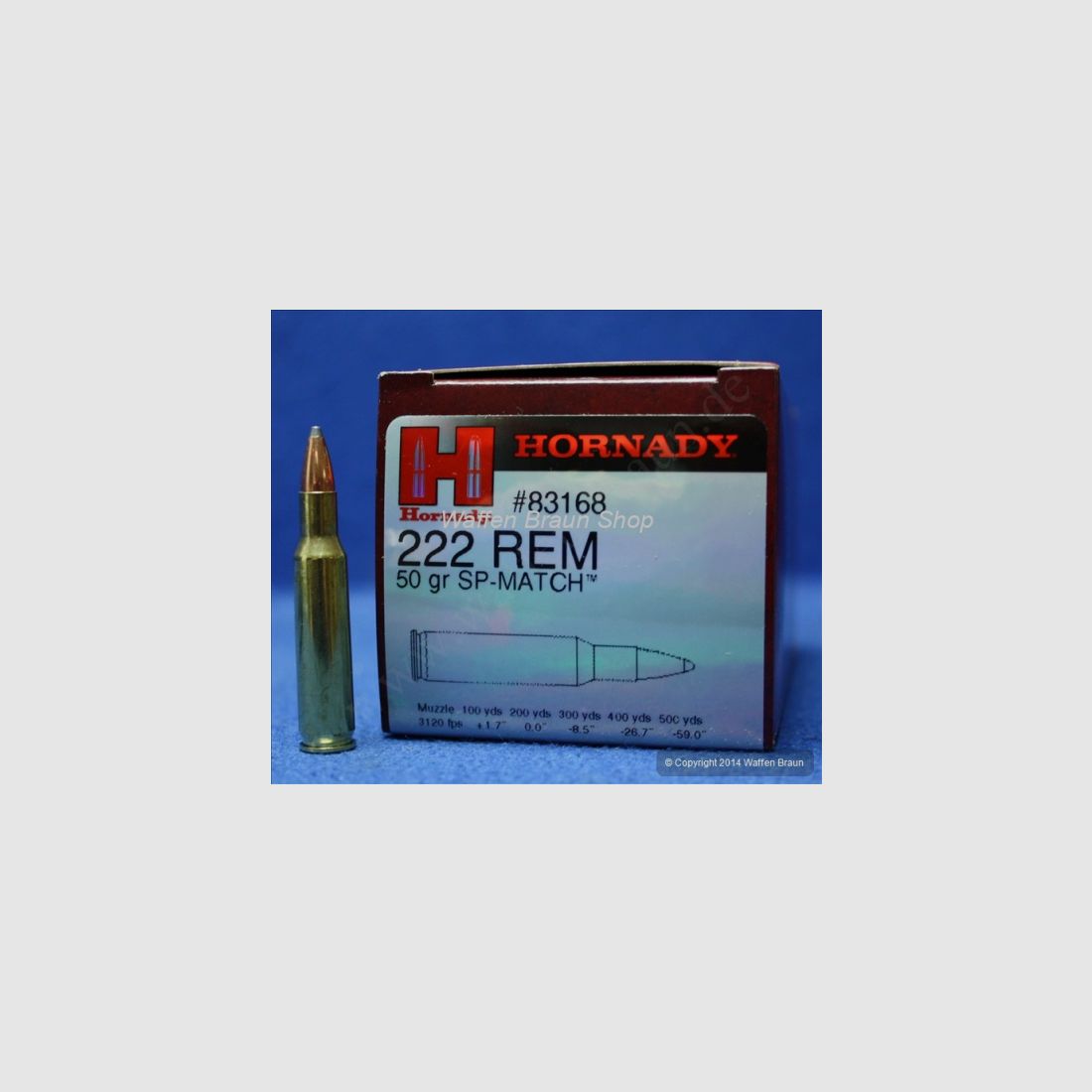 Hornady .222 remington SP 50 grain #83168 50 Stück
