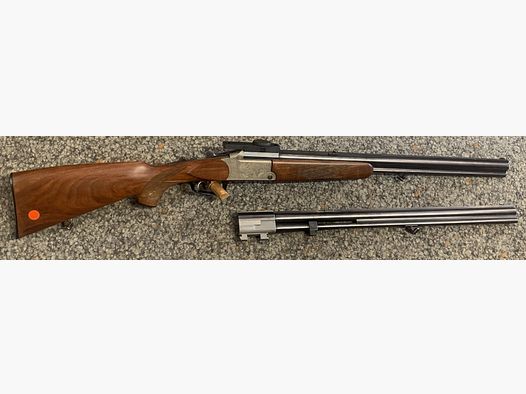 Blaser ES67 Luxus mit zwei Läufen: .243Win, 16/70; 7x65R, 16/70