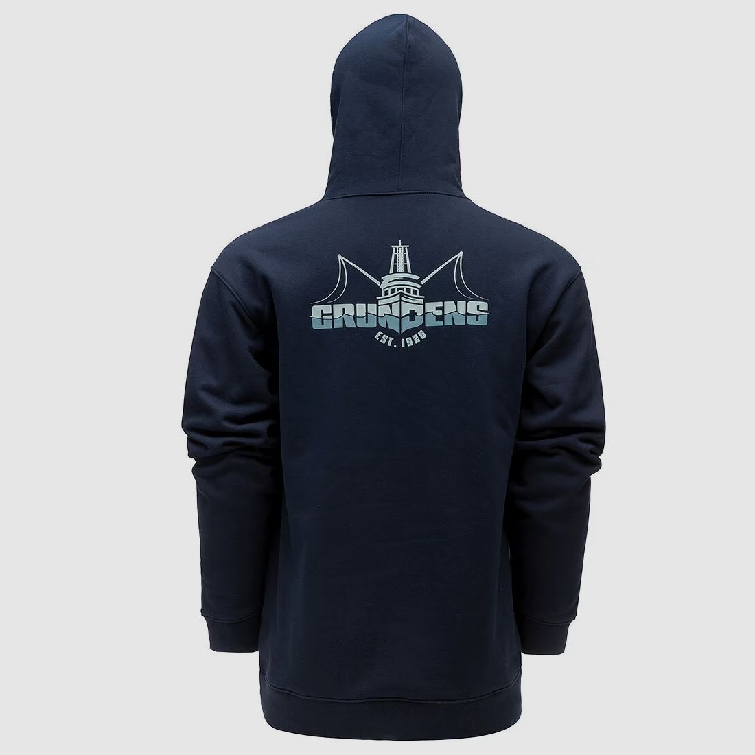 Grundéns Logo Boat Hoodie Dark Navy, M