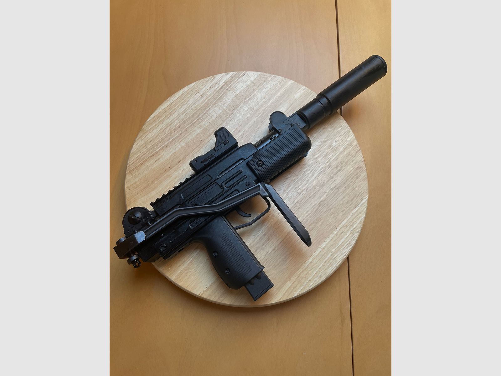 IWI Mini UZI - Federdruck Luftpistole / Maschinenpistole-Nachbildung (Kaliber 4,5 mm Diabolo)