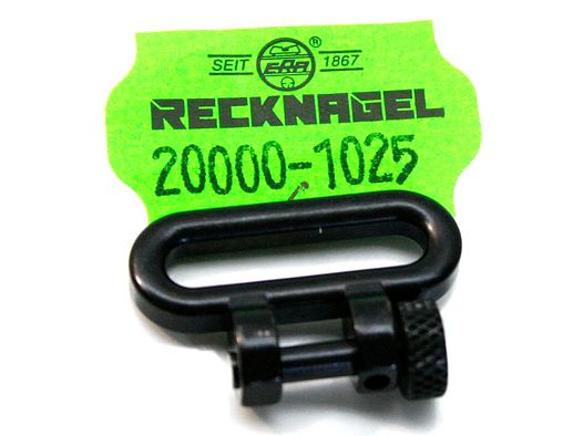 1 x RECKNAGEL 20000-1025 Schnellwechsel Riemenbügel EURO-Öse 3mm / 6mm | Gewehrriemenbreite 21mm NEU