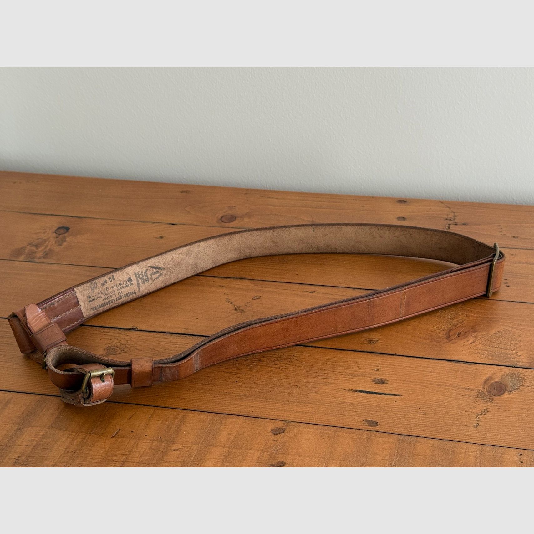 Mosin Nagant Karabiner Leder Riemen für Karabiner aus Reparation NVA DDR Gewehrriemen