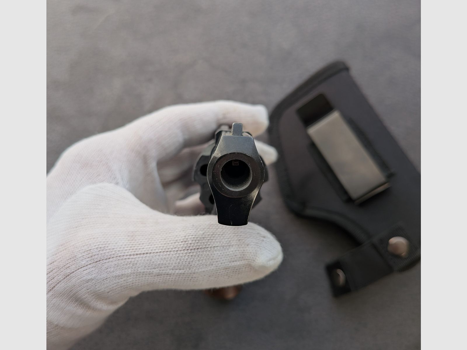 ME 38 Compact - Revolver - alte PTB 542 - 9mm Knall - Holzgriff - SSW