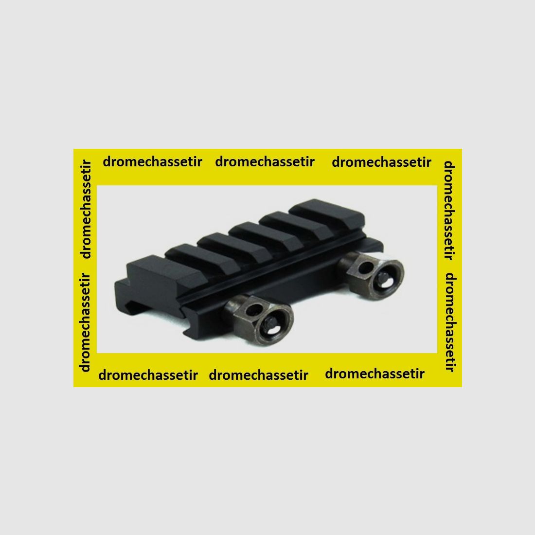 12mm hoher Erhöhung, Picatinny 21mm breit, Länge 6cm, schwarz, Bild 1 von 2