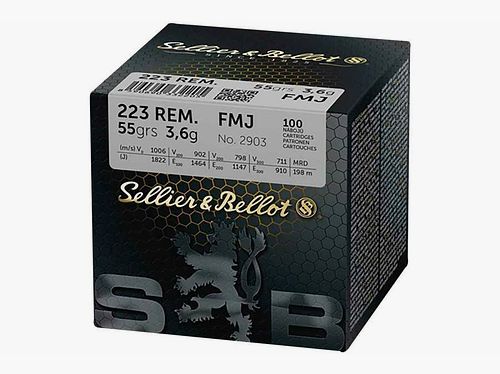 Sellier & Bellot .223 Rem. Vlm BT 3,6g/55grs.