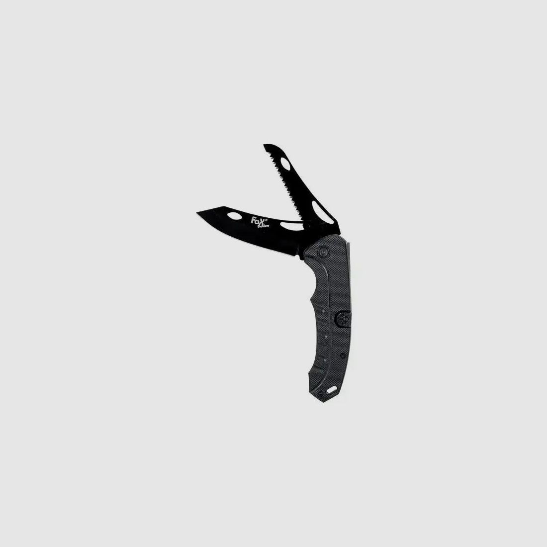 Couteau pliant Fox Outdoor 2 en 1 noir