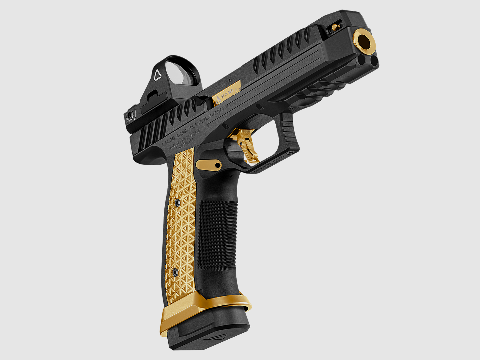 Laugo Arms Pistolet Alien Full Kit 9 x 19 Czarny Limited Edition Black Gold, zdjęcie 4 z 8