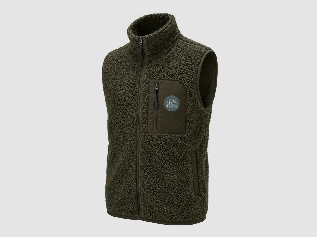 Gilet Gabion Unlimited Fury grün aus Sherpa-Fleece, Bild 3 von 7