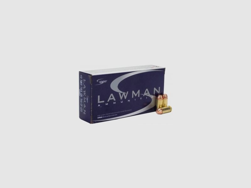 Speer Lawman CleanFire .40 S&W 165GR TMJ RN 50 cartridges