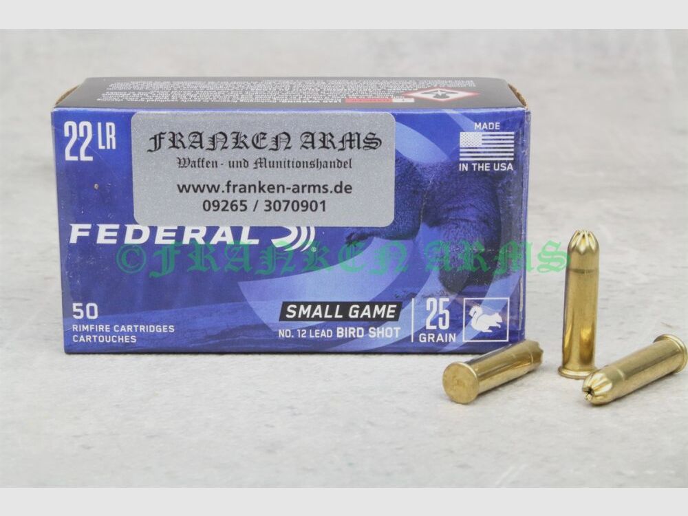 Federal .22LR pallini da uccelli No.12 25gr. 1,62g 50 pezzi prezzi a scalare