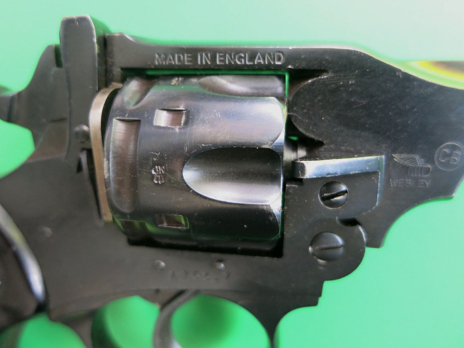 Revolver à bascule Webley & Scott Mk IV, Birmingham, Cal. .38, Police de l'Afrique du Sud britannique (BSAP) #68