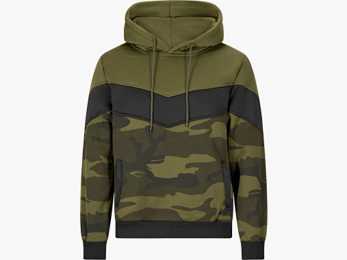 il Lago Red Level Hoodie Nevis Herren, beheizbar (Oliv/Schwarz/Camouflage) | 2XL