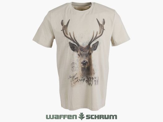 AKAH T-Shirt Hart klopt Wild Zand